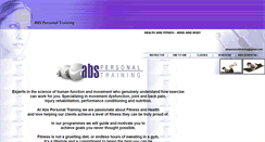 Desktop Screenshot of abspersonaltraining.co.uk