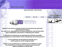 Tablet Screenshot of abspersonaltraining.co.uk